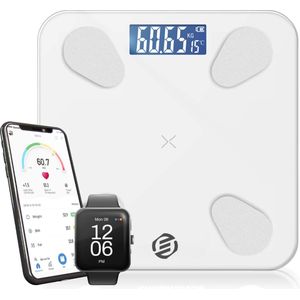 Equivera Personenweegschaal Beste Koop - Digitale Weegschaal - Lichaamsanalyse