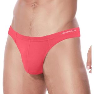 Comfortabele Bamboe String voor Heren - Sexy Ondergoed met 3D Balzak en Ademende Tailleband