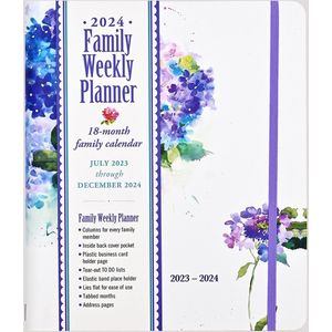 2024 Hydrangeas Family Weekly Planner