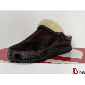 Berkemann - Remonda - Pantoffels - Donkerbruin - Lamswol Voering