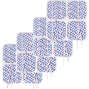 TensCare - Zelfklevende Elektroden Pads 50x50mm - Voordeel verpakking 4 x4 Herbruikbare Elektroden voor TENS Therapie