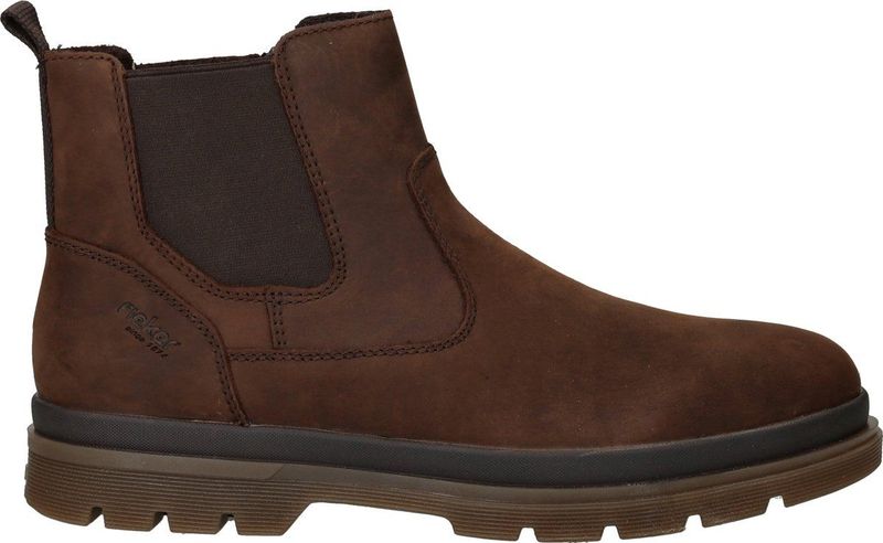 Rieker - Chelsea Boots - Karamel - Leer - Effen