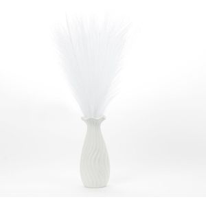 Uxney Pampasgras, 55cm Pampasgras Decoratie, Kunstmatig Pampasgras Gedroogde Bloemen Decoratie Kunstmatig Pampasgras voor Huisdecoratie (Wit, 20 Stuks)