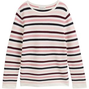 Tom Tailor - Regular Fit - Damespullover - Puur Katoen - All-over Motief