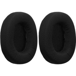 kwmobile 2x oorkussens geschikt voor EKSA E900 / E900 Pro koptelefoon in zwart - Voor over-ear hoofdtelefoon