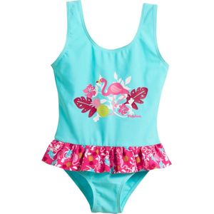 Playshoes UV badpak Kinderen Flamingo - Aquablauw/Roze - Maat 86/92