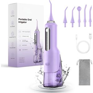 Lexium Waterflosser - Monddouche - Elektrisch Flosapperaat - Water Flosser - Waterflosser Draadloos - Water Flosser Draadloos - Draadloos en Oplaadbaar - Must have voor uw hygiëne!
