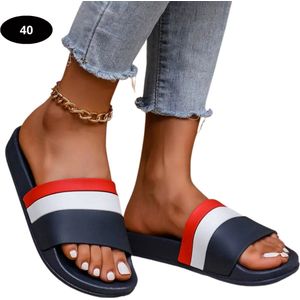 Livano Badslippers Dames - Comfortabel - Flip Flops - Sauna - Zomer - Zwart - Maat 36