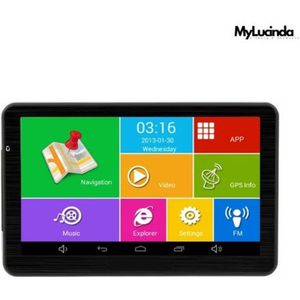 Mylucinda® Navigatiesysteem 7 Inch – GPS Met Wifi, Bluetooth En AVIN – Inclusief MP3/MP4 En Achteruitrijcamera – Voor Auto’s En Vrachtwagens