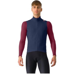 castelli espresso windproof vest blauw