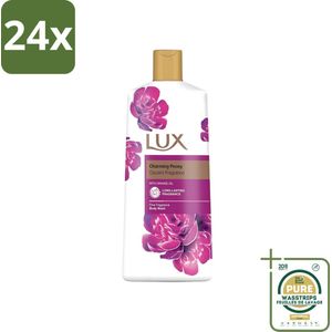 Lux - Body Wash - Charming Peony - Verzorgende Douchegel - Langdurend - 600 ml - Voordeelverpakking - 24 stuks - Verzorgende douchegel - Langdurige geur