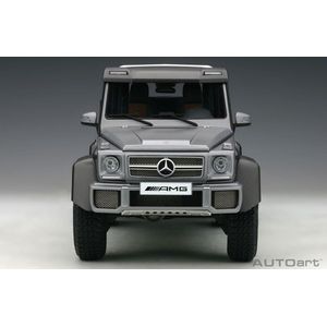 AutoArt 1/18 Mercedes-Benz G 63 AMG 6x6, Designo Platinum Magno