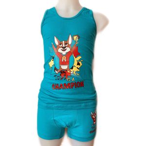 Embrator Jongens Ondergoedsetje Champion turquoise 140/146