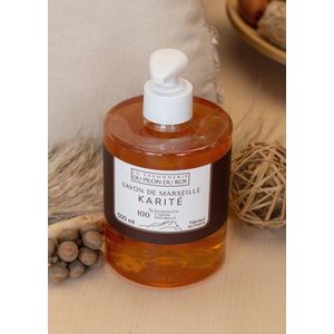 Biologische Marseille vloeibare zeep met Shea boter en Verbana - lichaam en handen zeep - handgemaakt in Frankrij 500ml