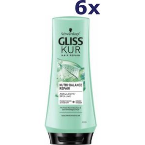 6x Gliss-Kur Conditioner - Nutri-Balance Repair 200 ml
