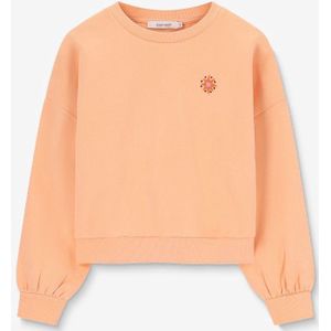 Sissy-Boy - Lichtoranje sweater met artwork