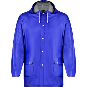 Regenjas - Regenponcho - Regenkleding - Voor dames en heren - PVC - Blauw - XL/XXL