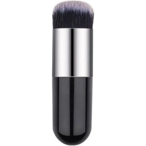Poederkwast | Foundation Kwast | Powder Brush | Make-up Kwast | Zwart Met Zilver