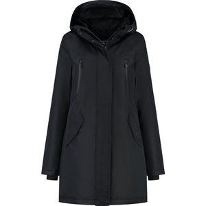 Travelin' Jack Berrit - Winterjas Dames - Parka Waterdicht Winddicht - Zwart - Maat 38