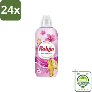 Robijn – Wasverzachter – Pink Sensation – 780 ml - Voordeelverpakking - 24 stuks - Wasverzachter - Wasgeur