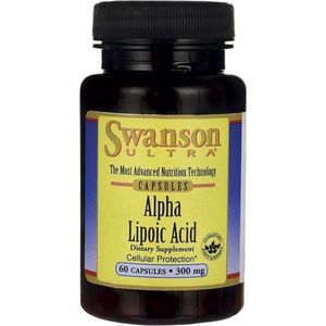 Supplementen - Ultra Alpha Lipoic Acid 300mg - ALA- 60 Capsules - Swanson -