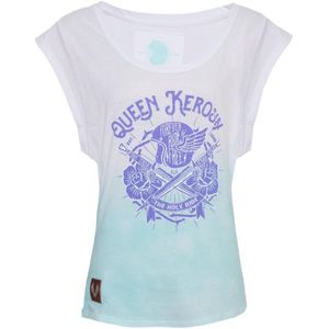 King Kerosin Female Shirt Dip Dye Shirt The Holy Ride White-M