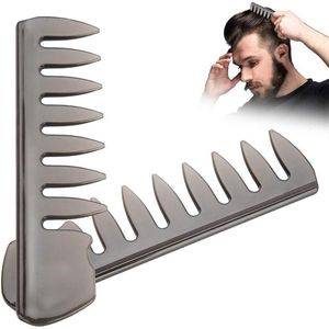 Brede Tanden Kam voor Mannen - Haarstyling Tool voor Gladde Whiskers en Kapsels met Olie (# 1)