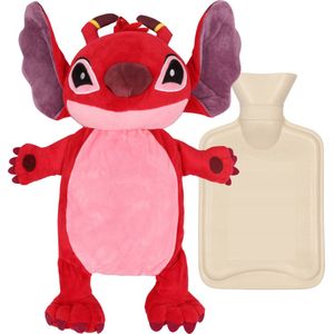 Kruik - Leroy - Rood - Pluche - Inhoud 750 ml