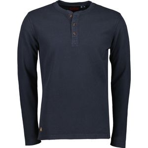 Superdry - Waffle T-Shirt Navy - Heren - Maat M - Slim-fit