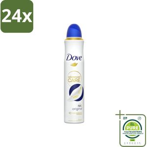 Dove – Deodorant Spray – Original – 200 ml - Voordeelverpakking - 24 stuks - Anti-transpirant - Deodorant spray