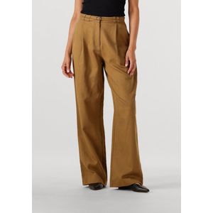 EDITED Louisa Trousers Broeken Dames - Oker - Maat 34