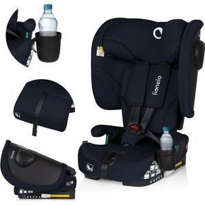 Lionelo Nelly i-Size Autostoel – Opvouwbare – 76-150 cm – ISOFIX & Top Tether – 4-standen Rugleuning – SIPS Zijbescherming – Draagbaar & Compact – 15-standen Hoofdsteun – Verkleininzet & Beenkussen – Drankenhouder – ECE R129/03 – Groep 0+