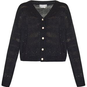 usha - Fashion Look Collection - Cardigan - Met V-hals - Gestreept - Zacht Gebreid