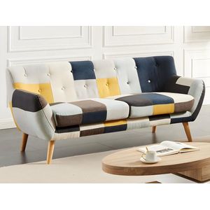 Vente-unique Driezitsbank in patchworkstof SERTI II