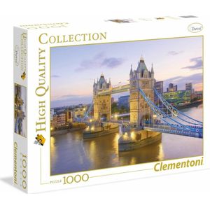 Clementoni Legpuzzel - High Quality Puzzel Collectie - Tower Bridge - 1000 stukjes, puzzel volwassenen