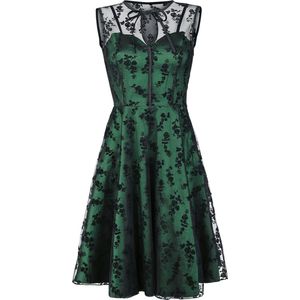 Voodoo Vixen Emerald Dames Medium-lengte jurk - groen - 3XL