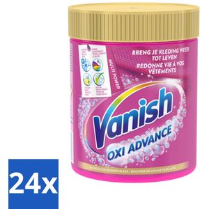 24 x Vanish Oxi Advance - Vlekkenverwijderaar Poeder - Zonder Bleek - Gekleurde Was - 470 Gram - Vlekkenverwijderaar - Waspoeder - Gekleurde Was - Vlekken Verwijderen - Wasmiddel