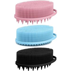2-in-1 Siliconen Lichaamsborstel - Hygiënisch en Duurzaam - 1 stuk