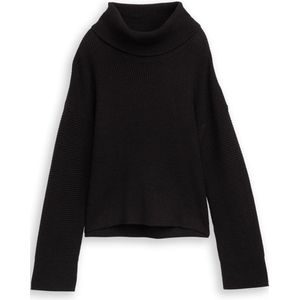 Tom Tailor - Coltrui - Deep Black - Met Col - Lange Mouwen