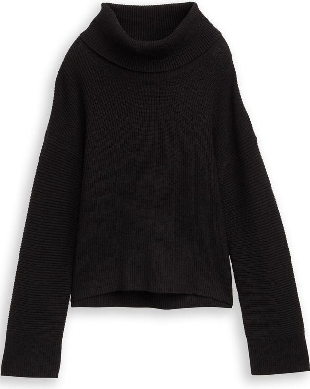 Tom Tailor - Coltrui - Deep Black - Met Col - Lange Mouwen