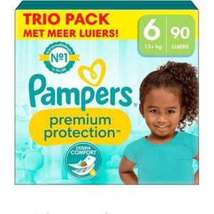 Pampers Premium Protection Luiers Trio Pack Maat 6 - 13+ KG - 90 Stuks