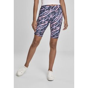 Urban Classics sportbroek ladies tie dye cycling shorts Lila-xs