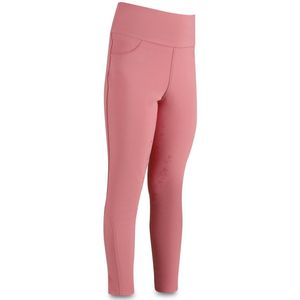Kentucky Horsewear - Rijbroek Sammy – Kinder rijlegging voor meisjes – Full Grip – Oud Roze – Maat 116 – Ademend & Elastisch