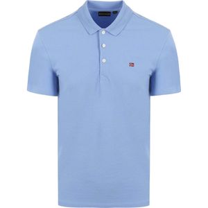 Napapijri - Ealis Polo Lichtblauw - Regular-fit - Heren Poloshirt Maat XL