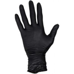 Handschoen nitril L zwart 100 stuks