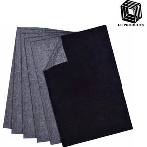 LO Products carbonpapier 10 stuks zwart A4 - overtrekpapier - transferpapier - tekenen - hobbypapier