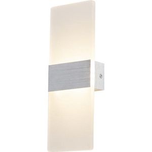 Wandlamp LED Design Zilver Rechthoek - Scaldare Piano