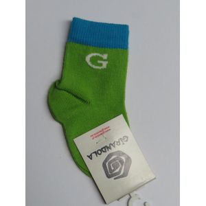 Sokken - 2 Pack - Unie - Groen met blauw - 3/6 maanden