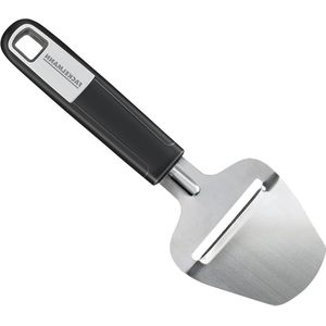 Harde kaasschaaf - roestvrij staal - ergonomische handgreep - 1 stuk - zilver/zwart