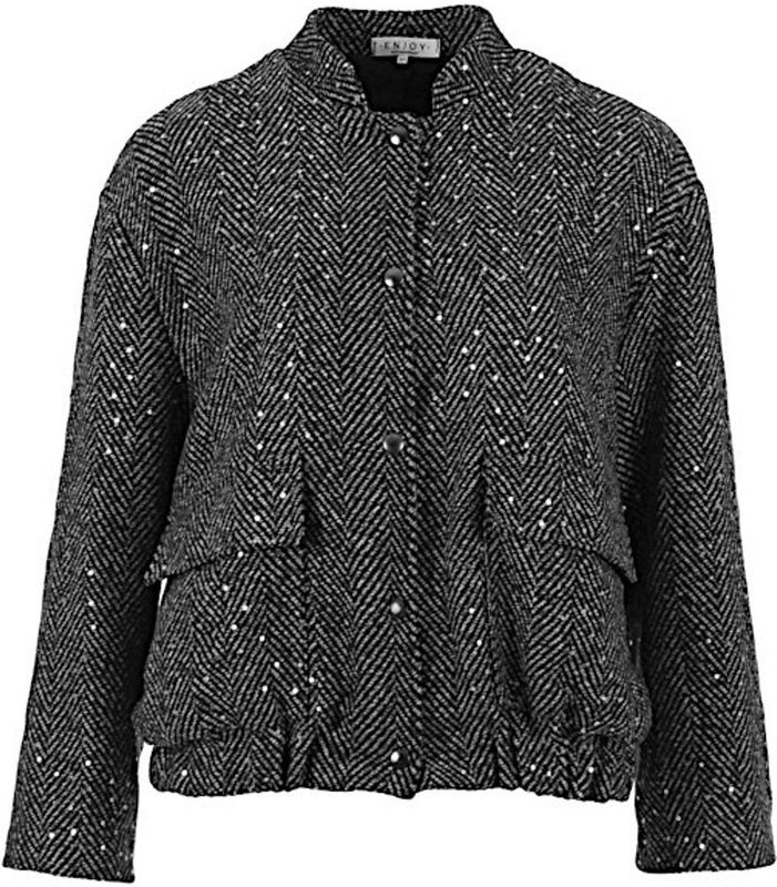 Enjoy - Bomber Jasje - Grijs - 509221